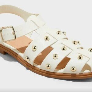 Women's Winnie Studded Fisherman Sandals - Universal Thread Off-White
